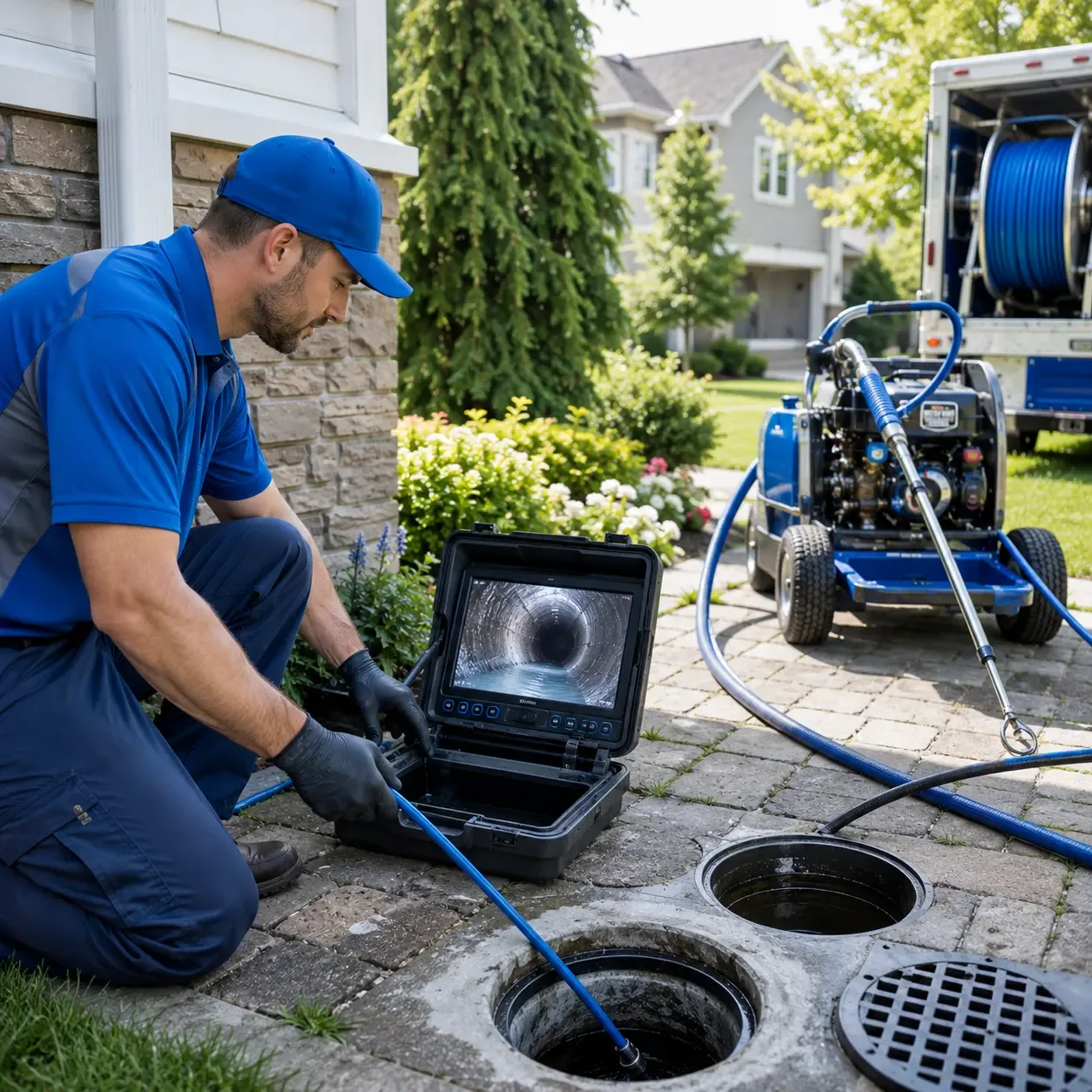Outdoor drain cleaning professionals serving West Farmington, ME